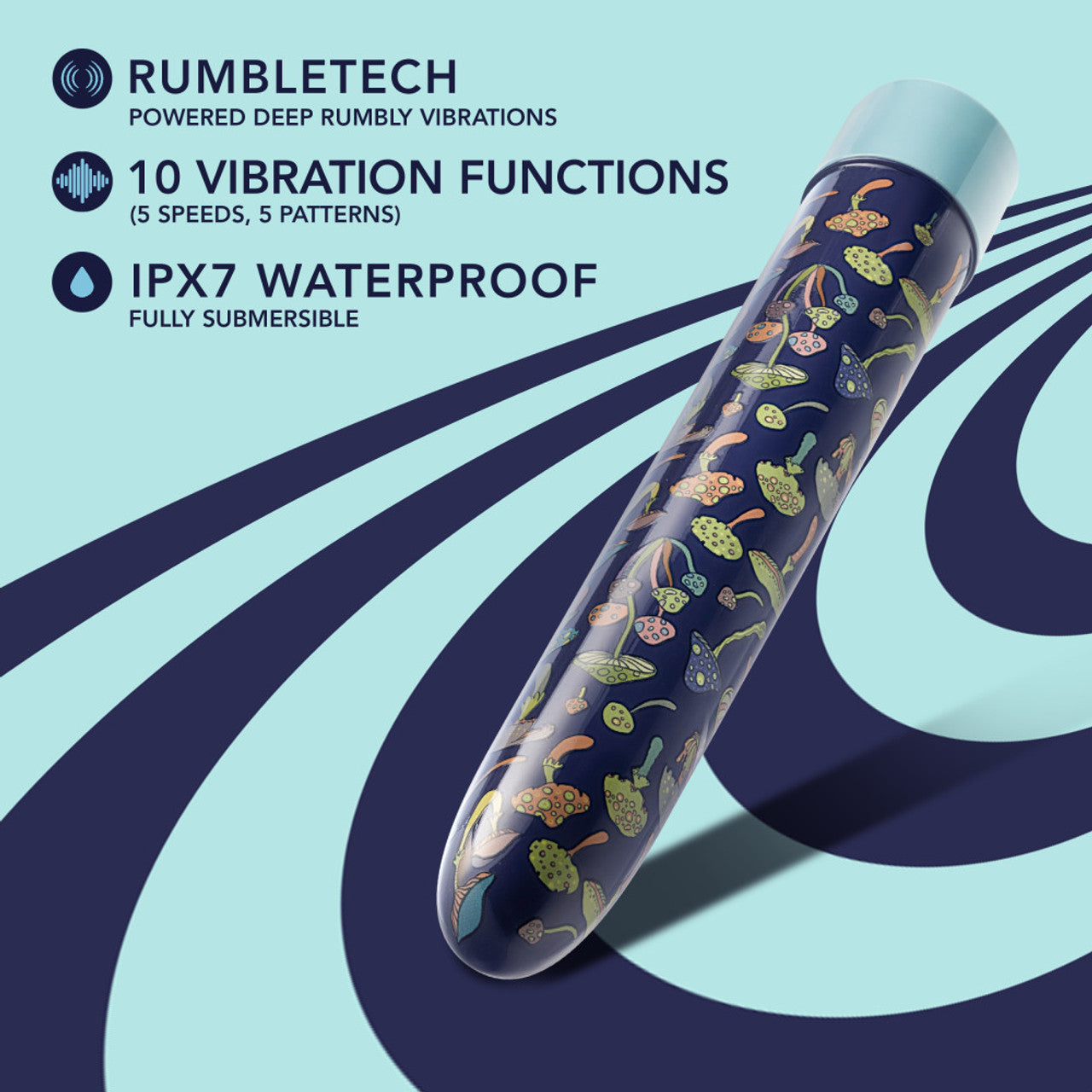 Hella Raw Limited Addiction Dreamscape 7 In Rechargeable Vibe Blue