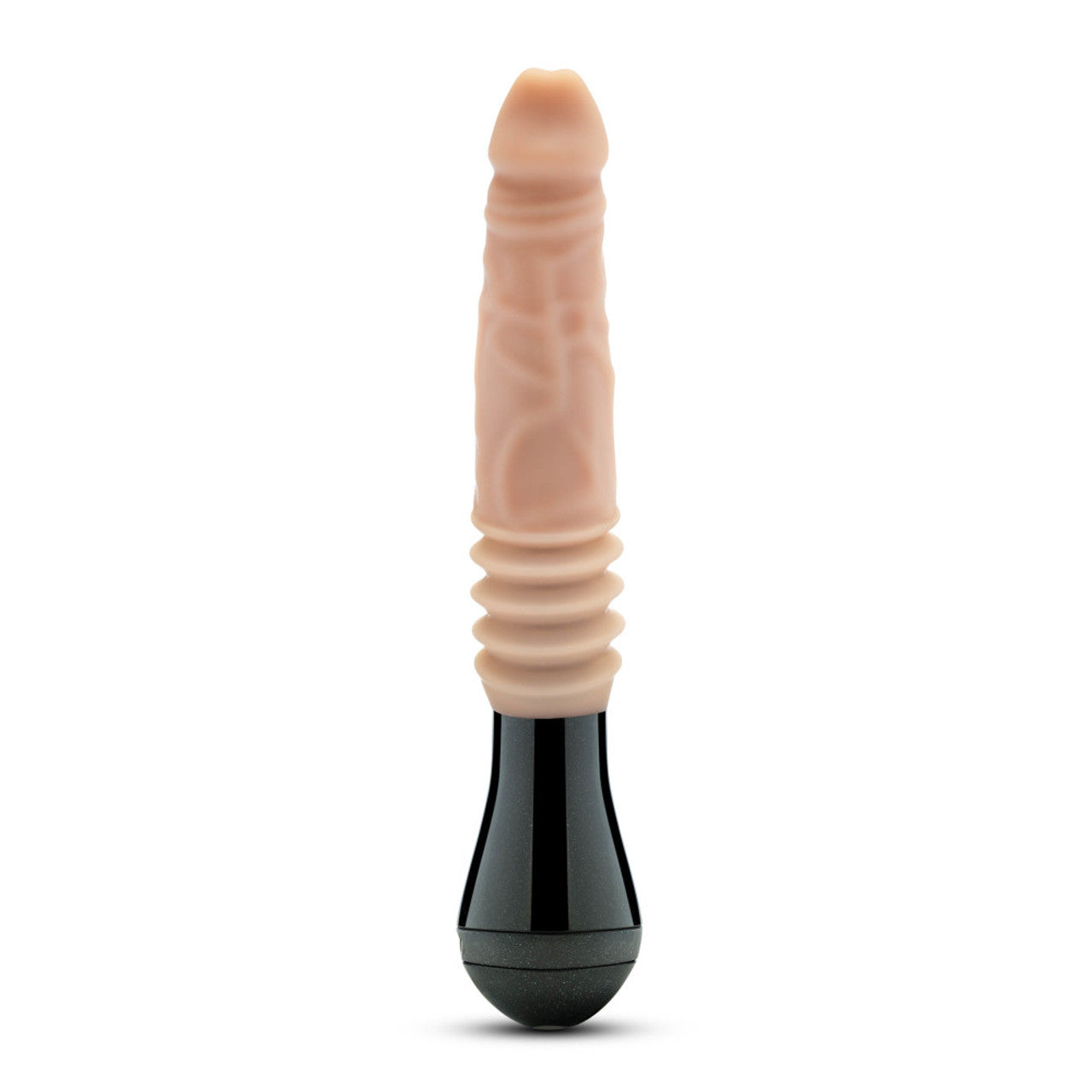 Hella Raw Dr. Skin Dr. Knight Thrusting Gyrating Vibrating Dildo Beige