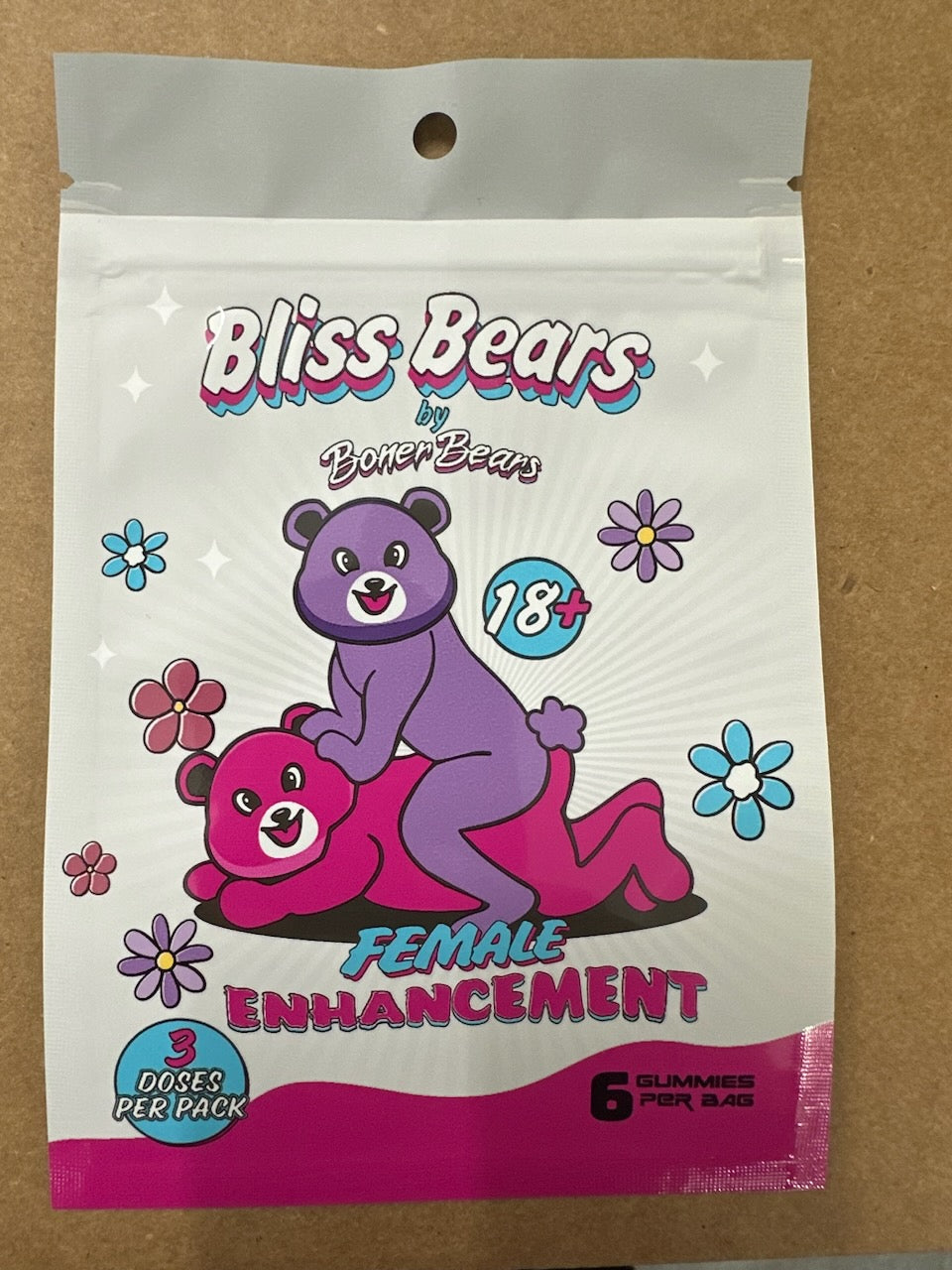 Hella Raw Bliss Bear Female Enhancement Gummy 1pk (6 Pcs)