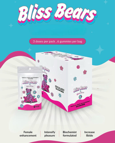 Hella Raw Bliss Bear Female Enhancement Gummy 1pk (6 Pcs)