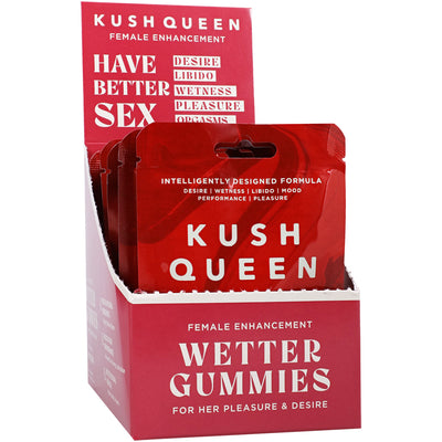 Hella Raw Kush Queen Wetter Gummies Female Enhancement 12pc Display