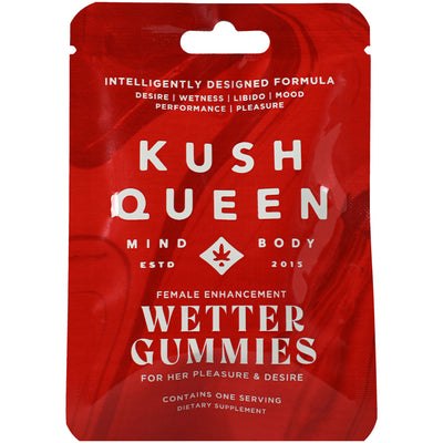 Hella Raw Kush Queen Wetter Gummies Female Enhancement 12pc Display