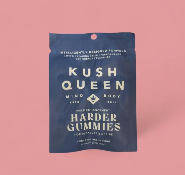 Hella Raw Kush Queen Harder Gummies Male Enhancement 12pc Display