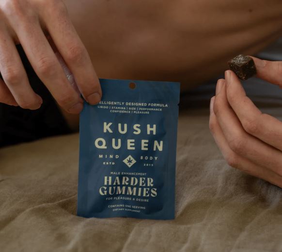 Hella Raw Kush Queen Harder Gummies Male Enhancement 12pc Display