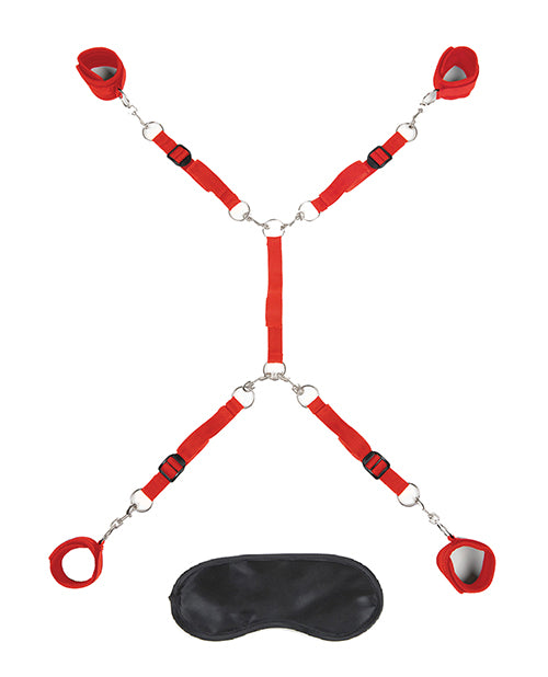 Hella Raw Lux Fetish 7 Pc Bed Spreader Red