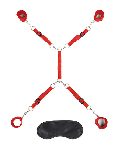 Hella Raw Lux Fetish 7 Pc Bed Spreader Red