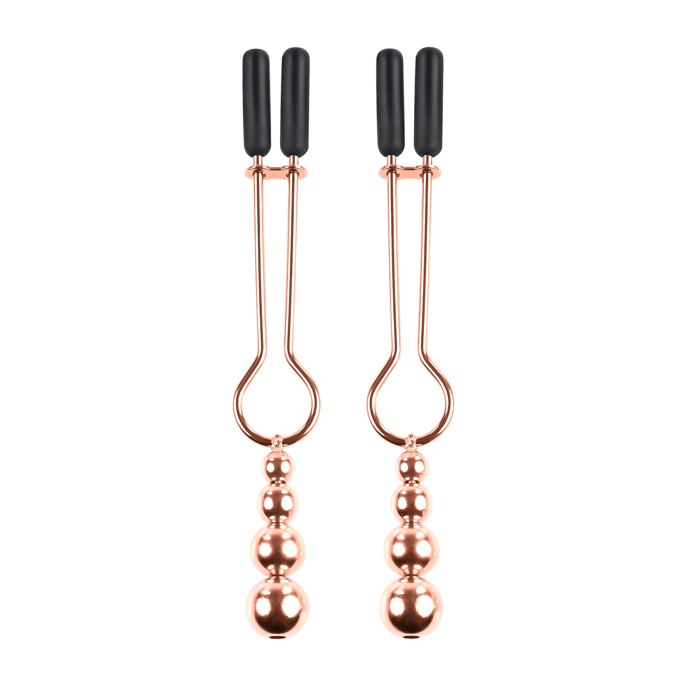 Hella Raw Selopa Beaded Nipple Clamps Rose Gold