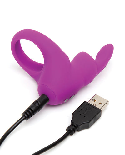 Hella Raw Happy Rabbit Rabbit Cock Ring Purple