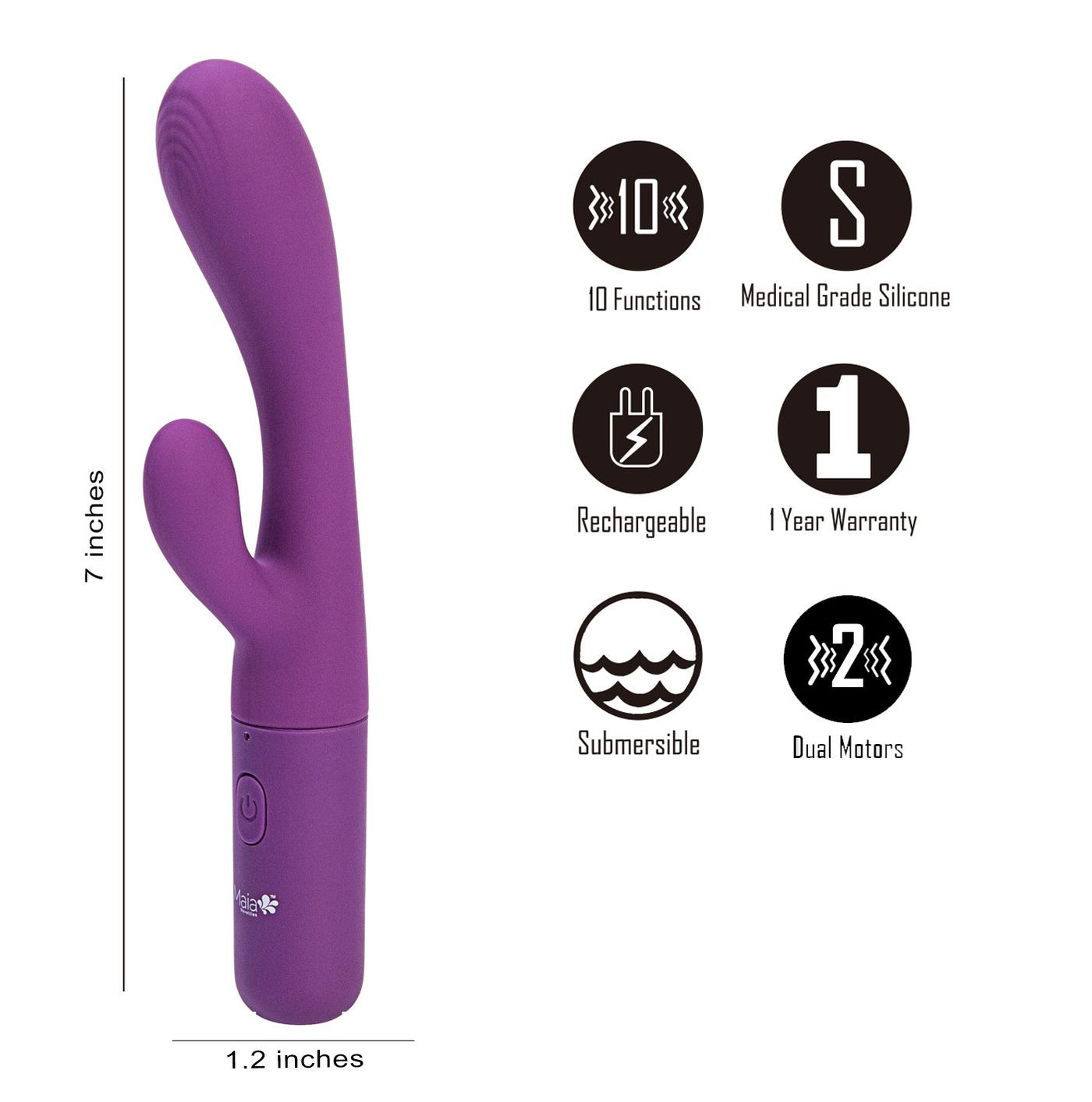 Hella Raw Rayla Dual Stimulation Vibe Silicone & Rechargeable