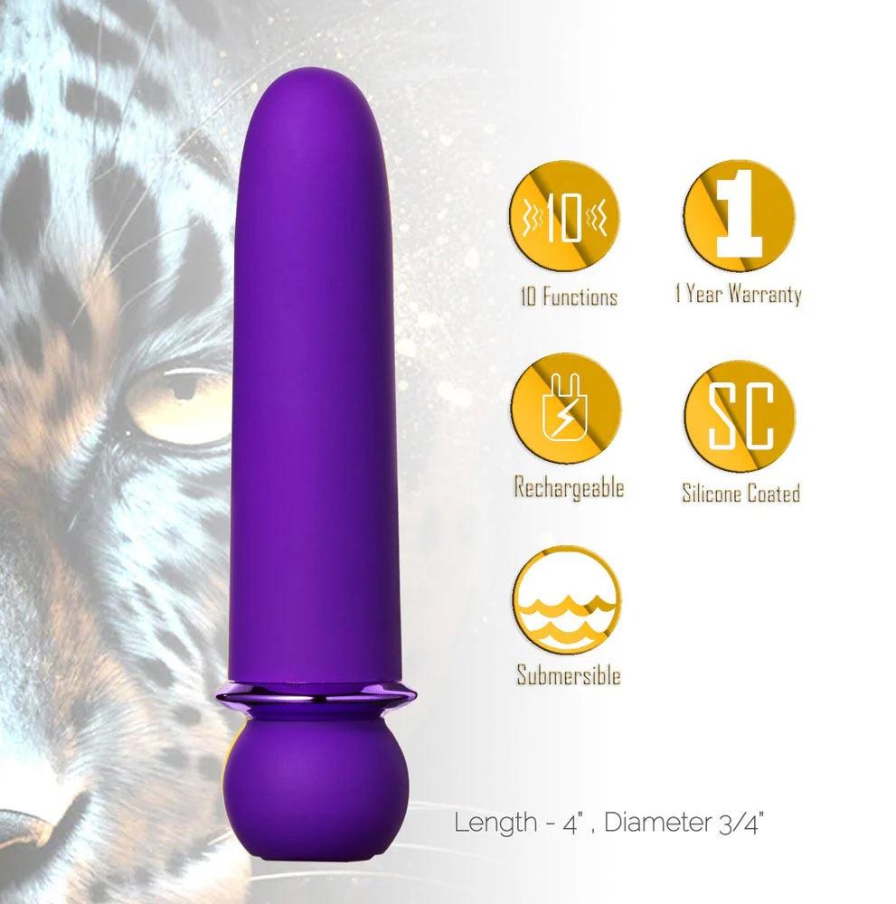 Hella Raw Jaguar Powerful Bullet Purple Rechargeable