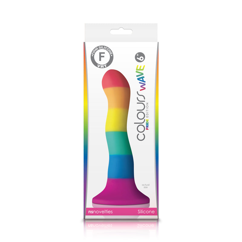 Hella Raw Colours Pride Edition 6in Wave Dildo Rainbow