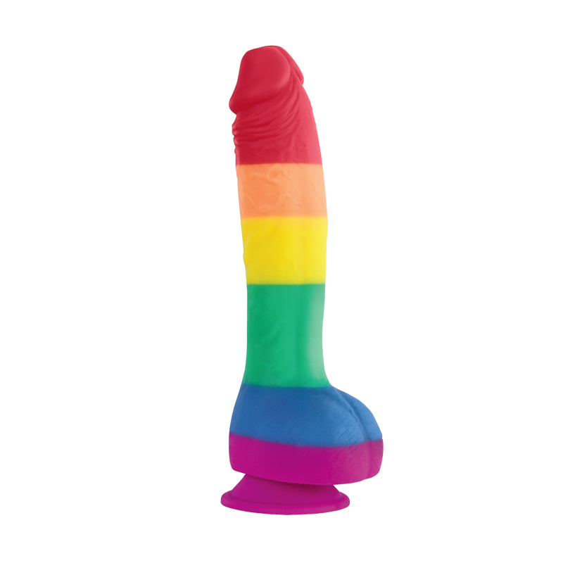 Hella Raw Colours Pride Edition 8in Dildo Rainbow