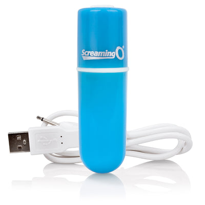 Hella Raw Screaming O Charged Vooom Rechargeable Bullet Vibe Blue