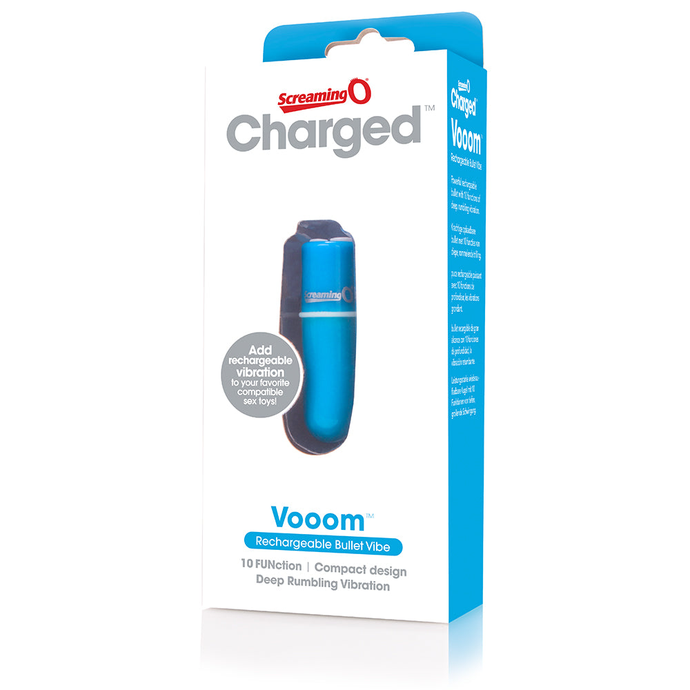 Hella Raw Screaming O Charged Vooom Rechargeable Bullet Vibe Blue