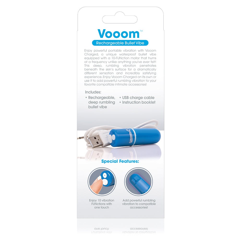 Hella Raw Screaming O Charged Vooom Rechargeable Bullet Vibe Blue