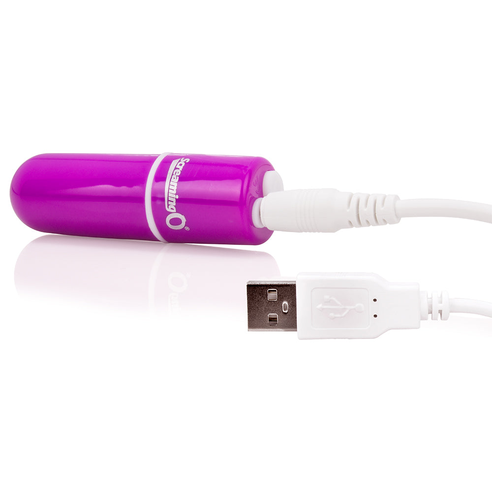 Hella Raw Screaming O Charged Vooom Rechargeable Bullet Vibe Purple