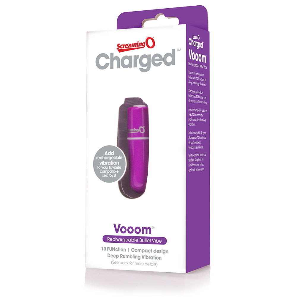 Hella Raw Screaming O Charged Vooom Rechargeable Bullet Vibe Purple