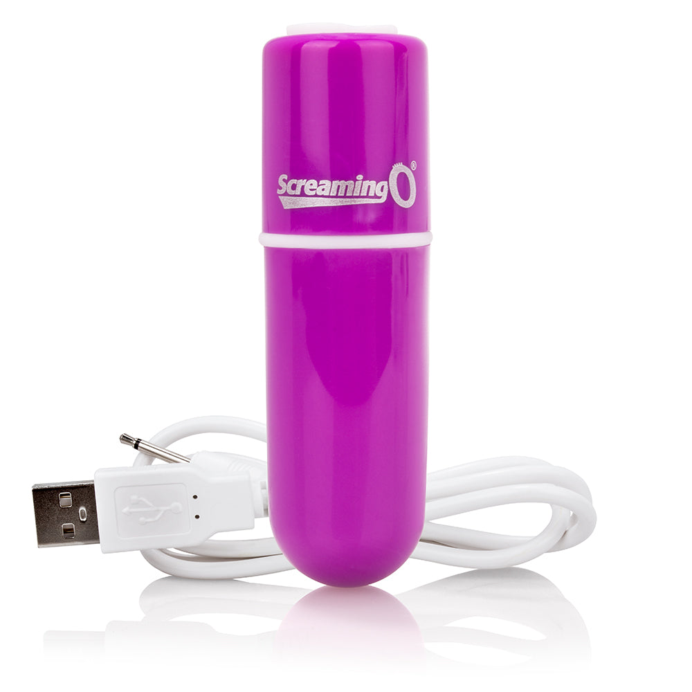 Hella Raw Screaming O Charged Vooom Rechargeable Bullet Vibe Purple