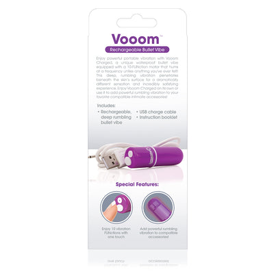 Hella Raw Screaming O Charged Vooom Rechargeable Bullet Vibe Purple