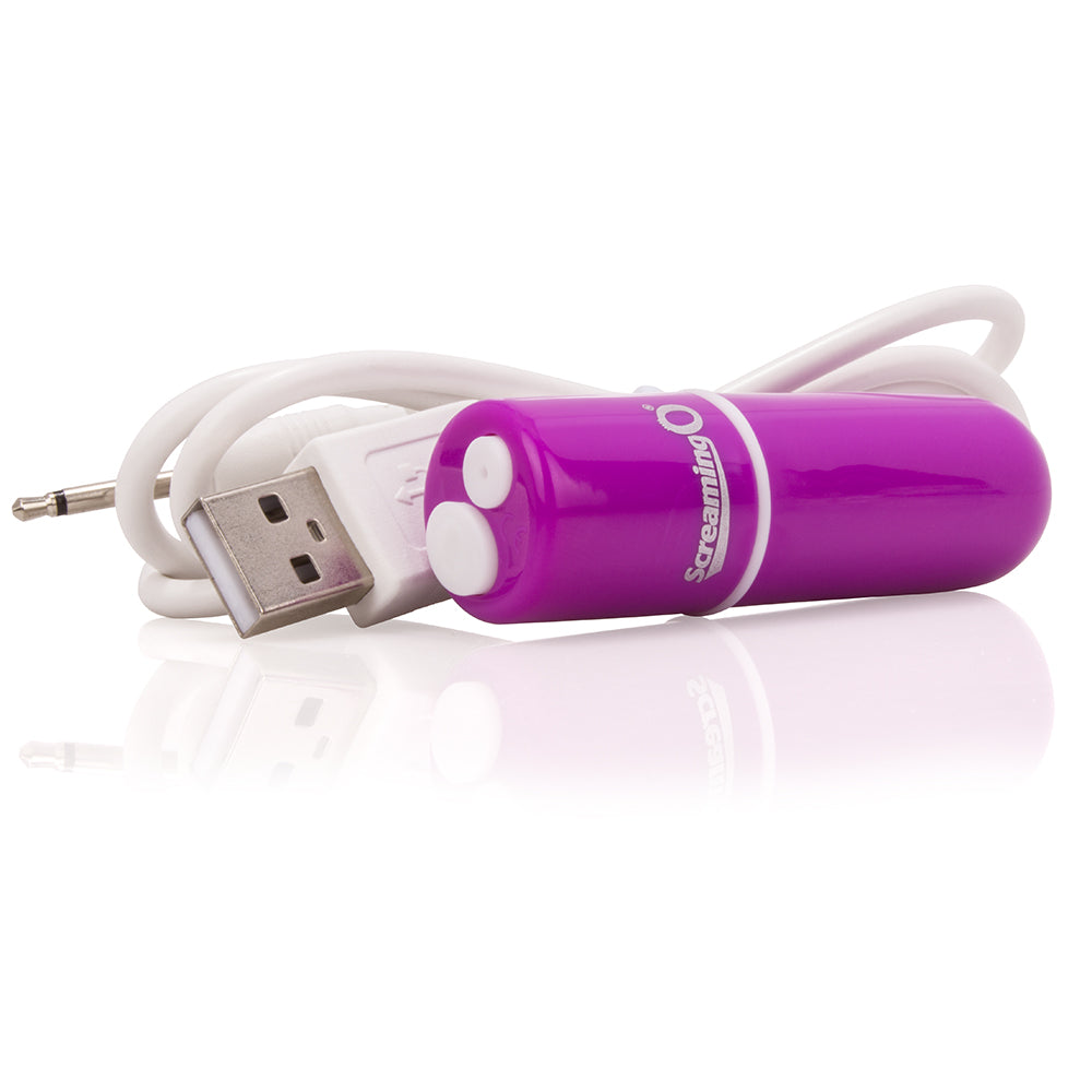 Hella Raw Screaming O Charged Vooom Rechargeable Bullet Vibe Purple