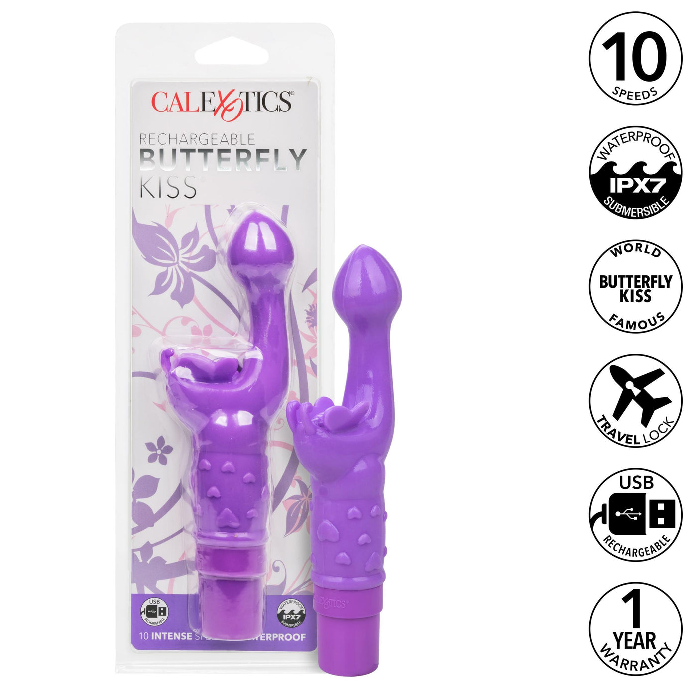 Hella Raw Rechargeable Butterfly Kiss Purple