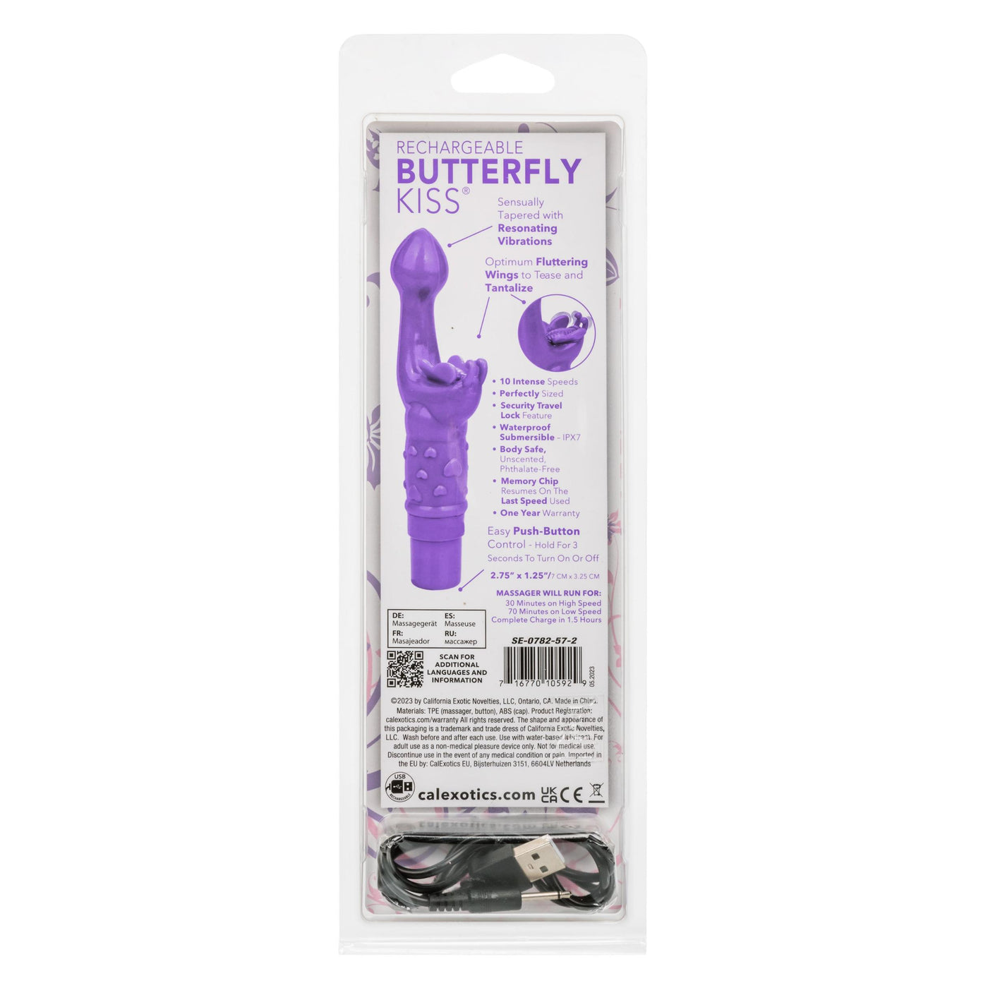 Hella Raw Rechargeable Butterfly Kiss Purple