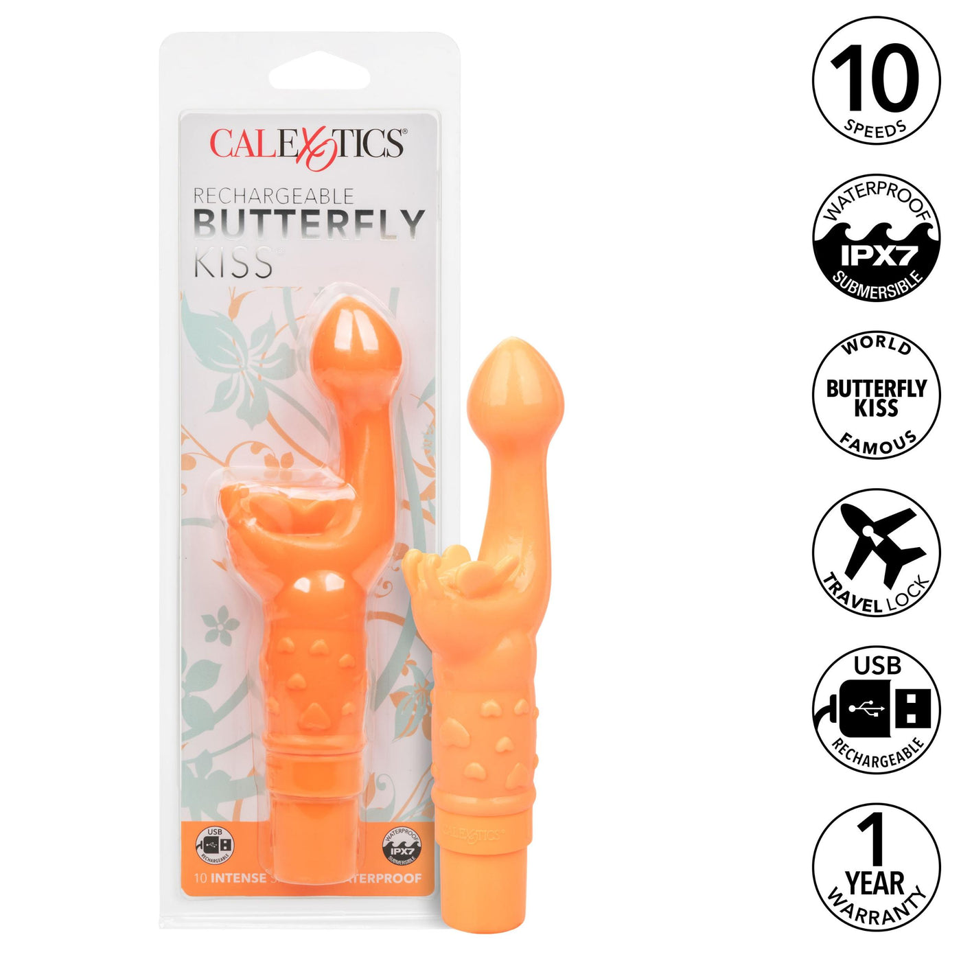 Hella Raw Rechargeable Butterfly Kiss Orange