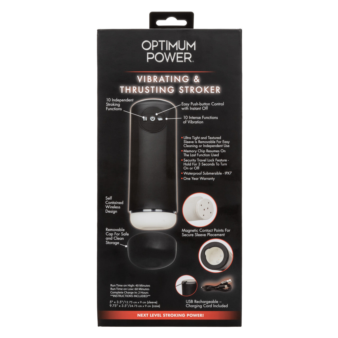 Hella Raw Optimum Power Vibrating & Thrusting Stroker