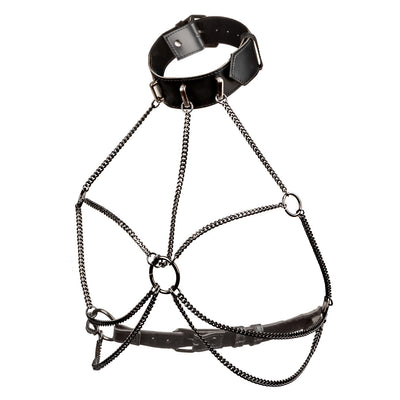 Hella Raw Euphoria Plus Size Multi Chain Collar Harness