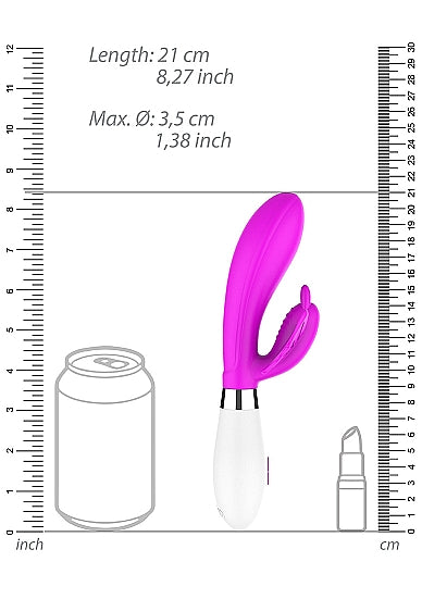 Hella Raw Alexios Butterfly & G-spot Vibrator Fuchsia