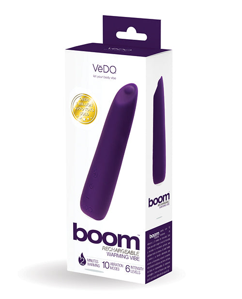 Hella Raw Vedo Boom Rechargeable Warming Vibe Deep Purple