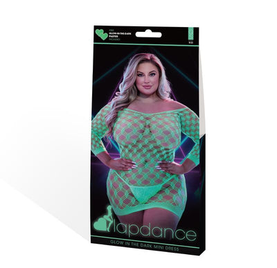 Hella Raw Lapdance Glow In The Dark Mini Dress Q/s