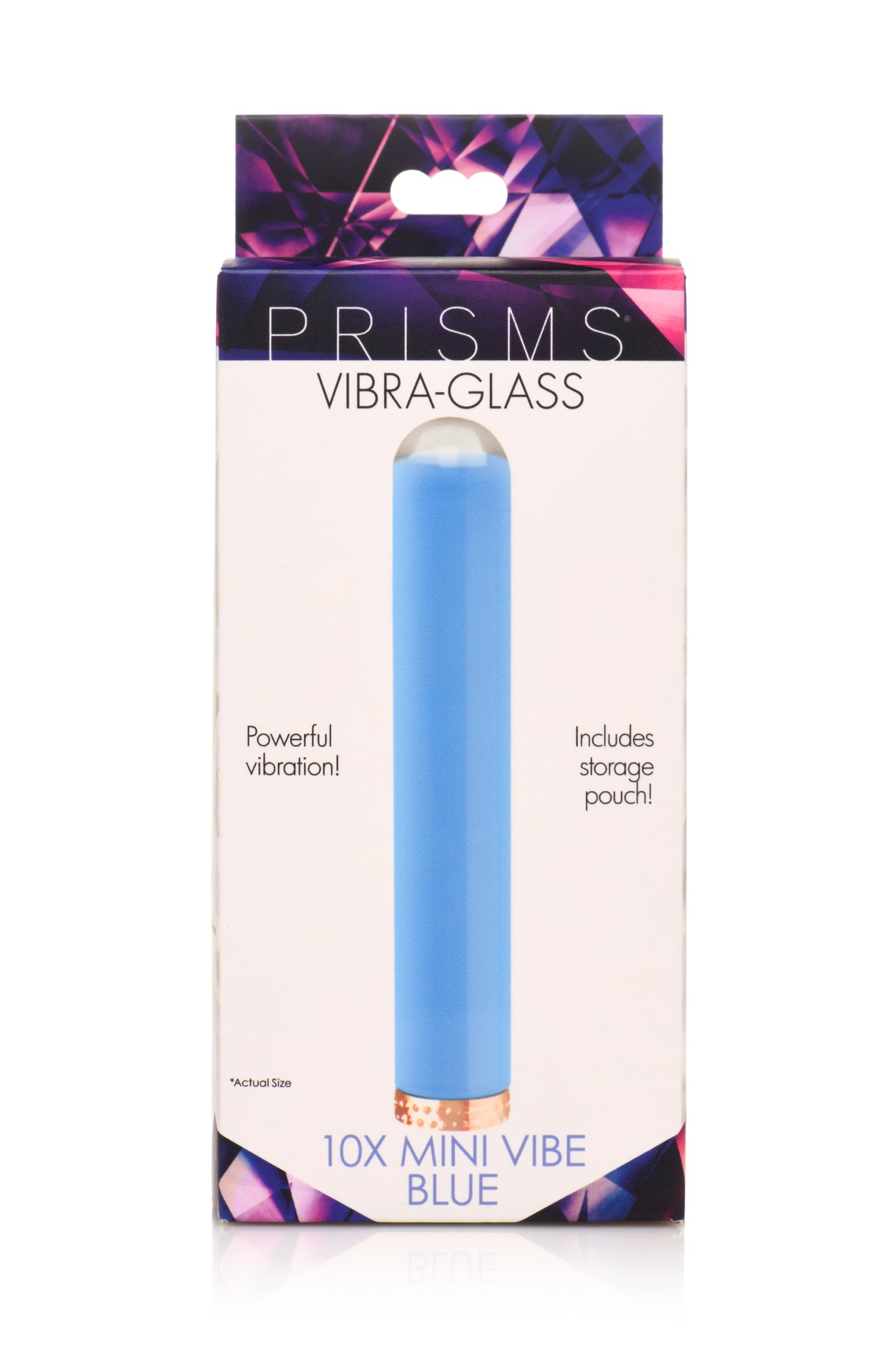 Hella Raw Prisms Vibra-glass 10x Mini Vibe Blue