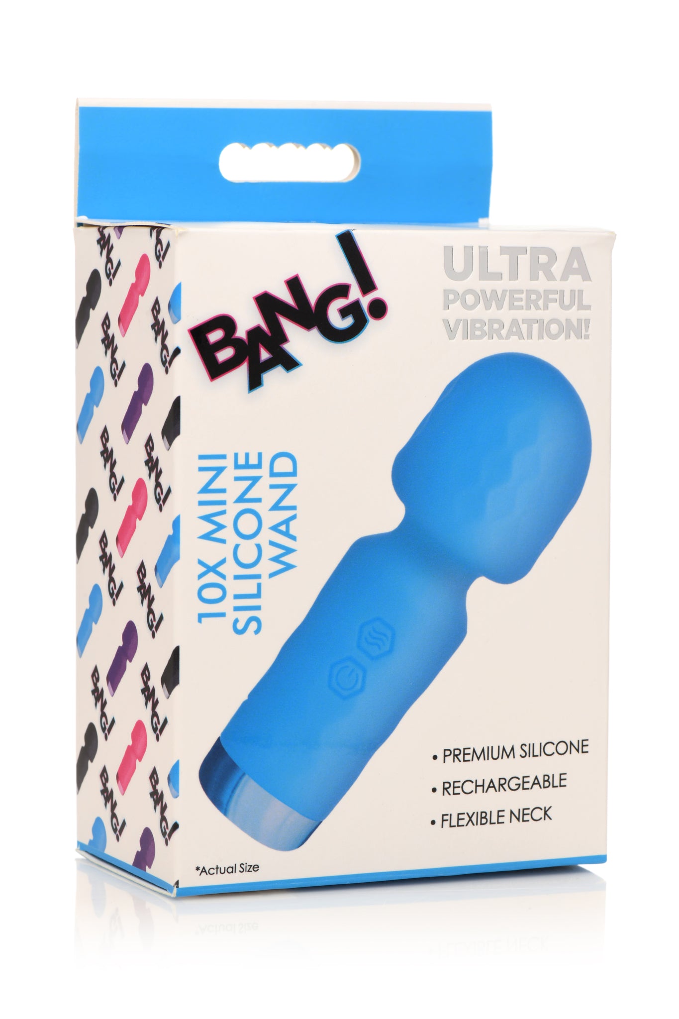 Hella Raw Bang! 10x Mini Silicone Wand Blue