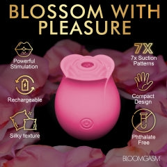 Hella Raw Bloomgasm The Perfect Rose Clit Stimulator Pink