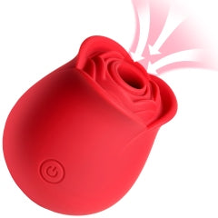 Hella Raw Bloomgasm The Perfect Rose Clit Stimulator Red