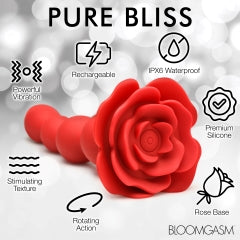 Hella Raw Bloomgasm Rose Twirl Vibrating & Rotating 10x Anal Beads