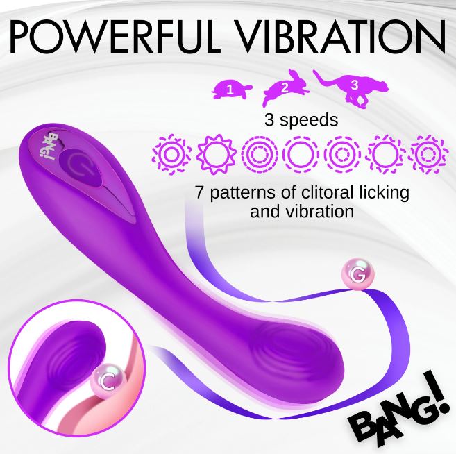 Hella Raw G-spot Silicone Vibrator Purple