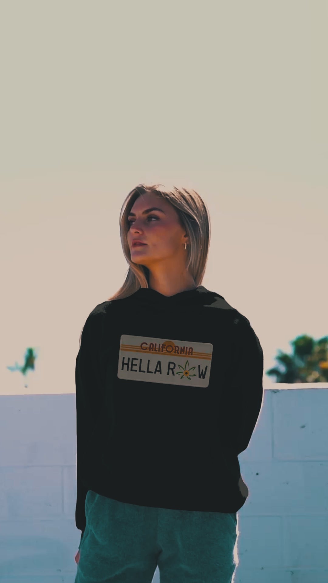 Hella Raw License Plate Unisex Hoodie