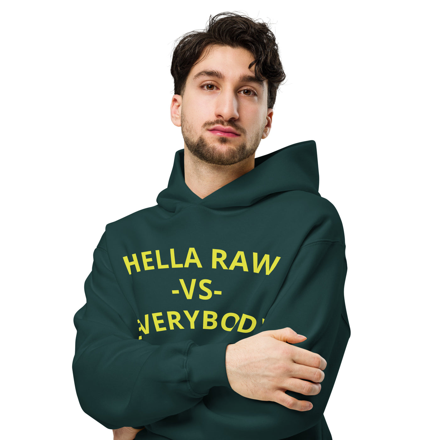 Hella Raw VS Everybody Unisex oversized hoodie