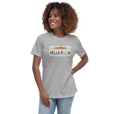 Hella Raw Cali License Plate Unisex Women's Relaxed T-Shirt