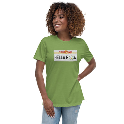 Hella Raw Cali License Plate Unisex Women's Relaxed T-Shirt