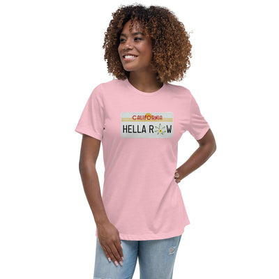 Hella Raw Cali License Plate Unisex Women's Relaxed T-Shirt