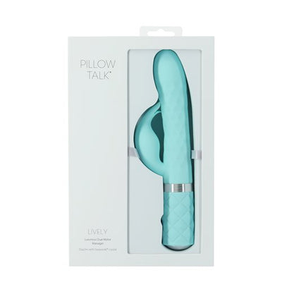 Hella Raw Pillow Talk Lively Dual Motor Massager Teal