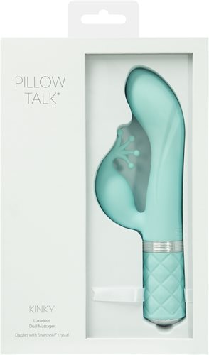 Hella Raw Pillow Talk Kinky Clitoral W/ Swarovski Crystal Teal