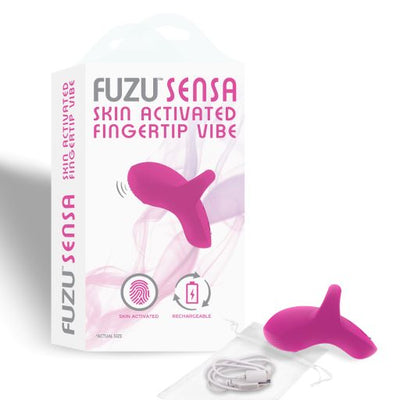 Hella Raw Fuzu Sensa Skin Activated Fingertip Vibe Pink