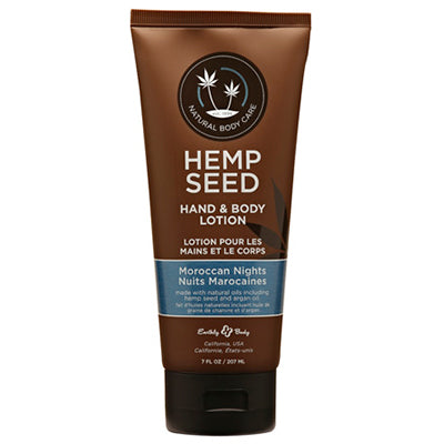 Hella Raw Hemp Seed Hand & Body Lotion Moroccan Nights 7oz Tube