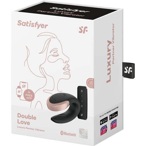 Hella Raw Long Distance Satisfyer Double Love Black