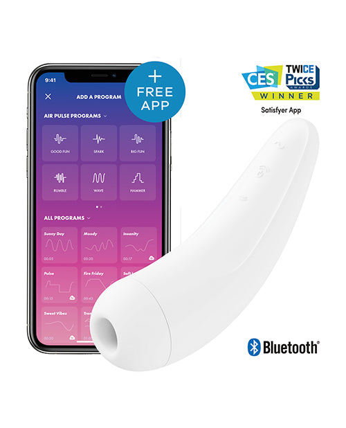 Hella Raw Satisfyer Curvy 2+ White W/ App