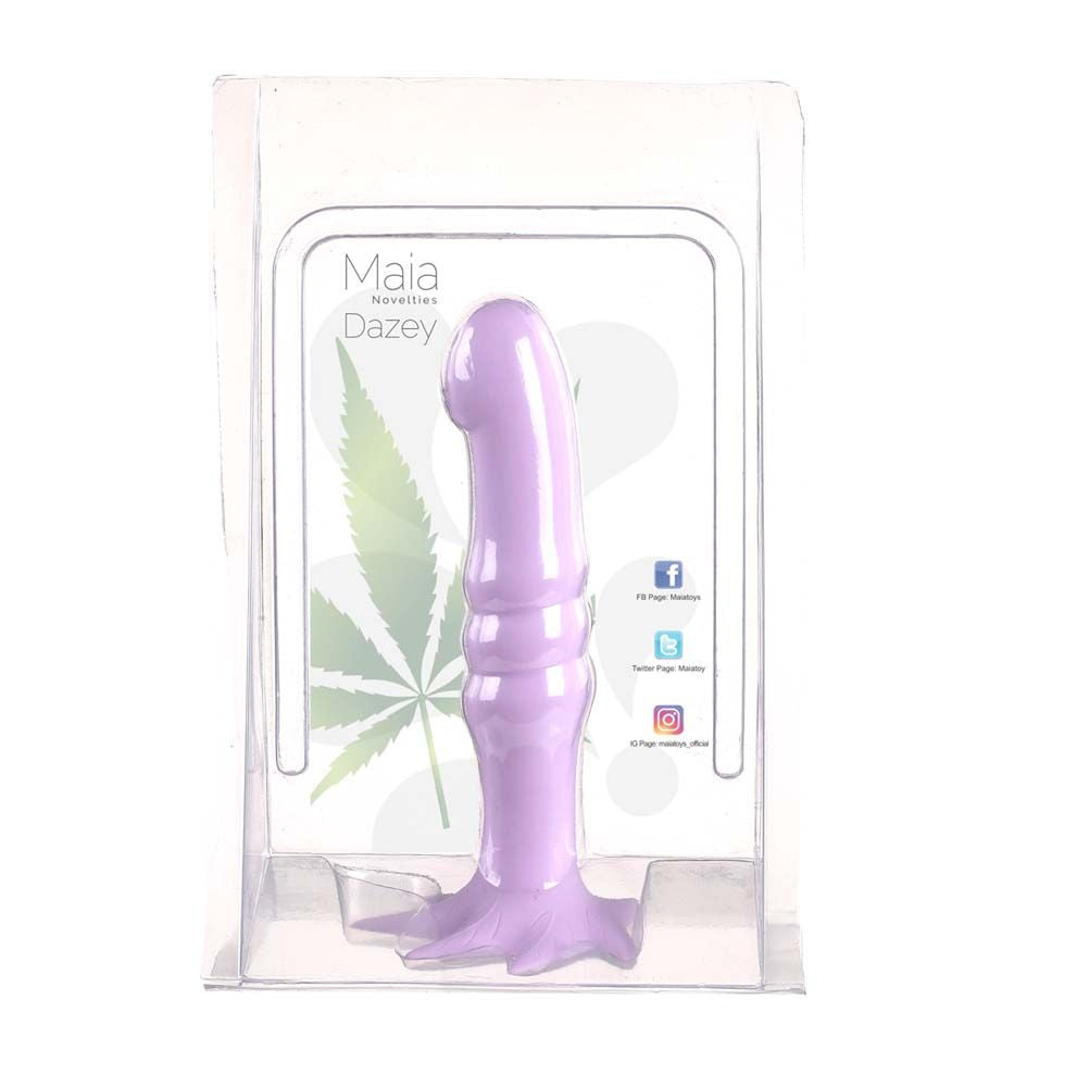 Hella Raw Dazey 420 7 Silicone Dong Pastel Purple "